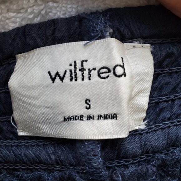 WILFRED ARITZIA Smocked Waist Gauzey Layer Modal Flutter hem Shorts S - Picture 10 of 13